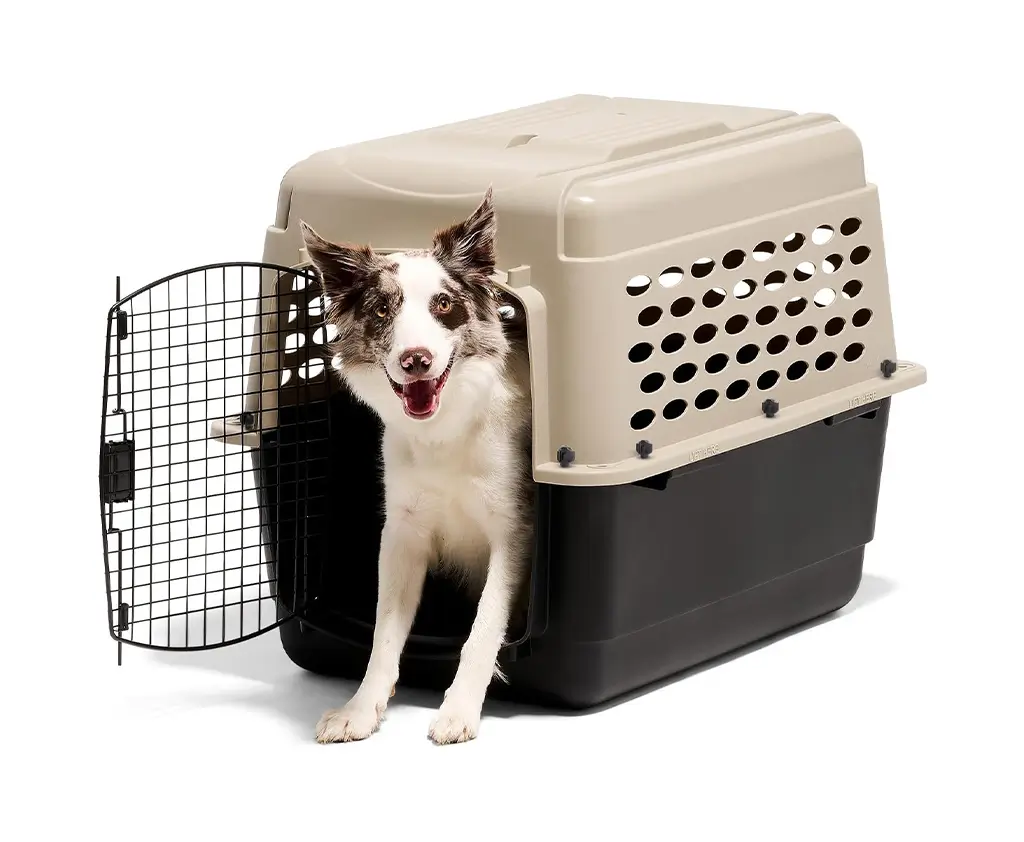 Petmate Vari Dog Kennel, 32in, Taupe and Black